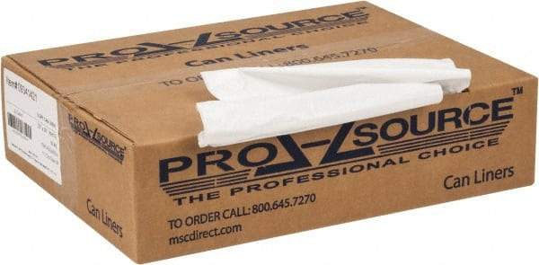 PRO-SOURCE - 0.8 mil Thick, Household/Office Trash Bags - 33" Wide x 39" High, White - Makers Industrial Supply