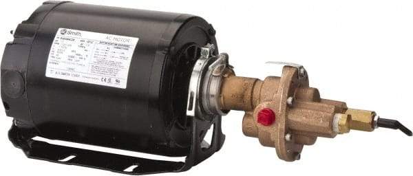 Pentair - 1/2 hp, 3/8 Port, -40 to 210°F Fluid Temp, Carbonator Gear Pump - Bronze, 3/8 Inlet Size, 4.25 GPM, NPT - Makers Industrial Supply