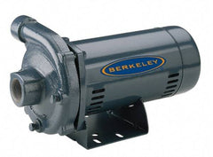 Berkeley - ODP Motor, 115/230 Volt, 1 Phase, 1-1/2 HP, Cast Iron Straight Pump - 1-1/4 Inch Inlet, 1 Inch Outlet, 118 Max Head psi, Noryl Impeller - Makers Industrial Supply