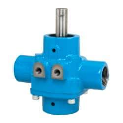 Pentair - 4-Roller Pump, Cast Iron Housing Material, Roller Spray Pump Only - 3/4 Inch Inlet Size, 3/4 Inch Outlet Size, 150 psi Max Working Pressure, 2600 Max RPM, Viton, Lip, 416 Stainless Steel, NPT - Makers Industrial Supply