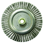 6" Diameter - 5/8-11" Arbor Hole - Stringer Bead Twist Steel Wire Straight Wheel - Makers Industrial Supply