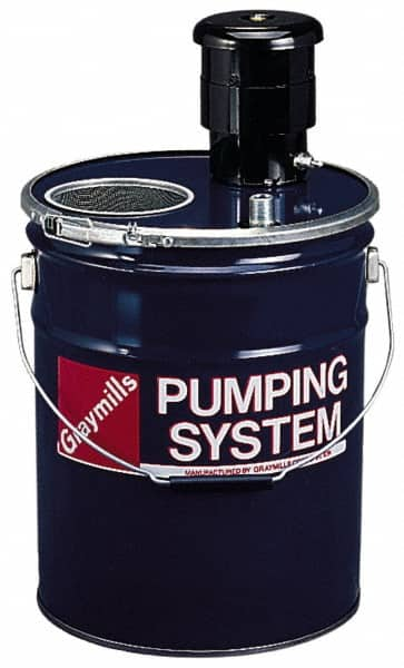 Graymills - 5 Gallon Tank Capacity, 1/4" Nozzle Diam, 4' Coolant Line, Flexible Nozzle, Flood Coolant System - 12" Tank Length x 13-5/16" Tank Height - Makers Industrial Supply