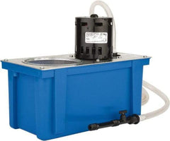 Little Giant Pumps - 1 Gallon Tank Capacity, 6' Coolant Line, Polypropylene Tank, Flood Coolant System - 12" Tank Length x 6" Tank Width x 9-1/4" Tank Height - Makers Industrial Supply