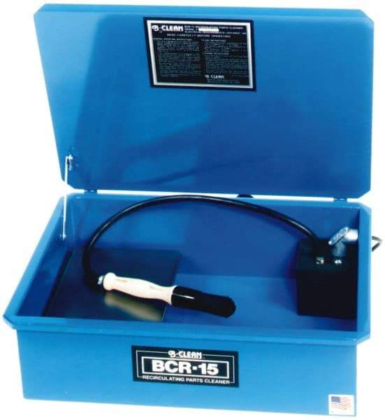 Build-All - Bench Top Solvent-Based Parts Washer - 5 Gal Max Operating Capacity, Steel Tank, 120 Input Volts - Makers Industrial Supply