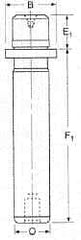 Dayton Lamina - 1" Diam x 4-3/16" Long Demountable Ball Bearing Guide Post - 5/16-18, 1-5/16" Collar OD, 1-3/16" Above Collar, Hardened Steel - Makers Industrial Supply