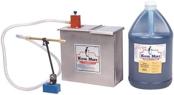 Kool Mist - 1 Outlet, 1 Gal Tank Capacity, Stainless Steel Tank Mist Coolant System - 6" Hose Length - Makers Industrial Supply