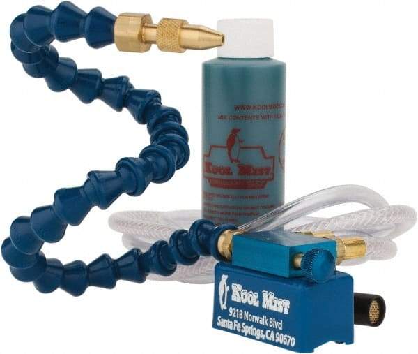 Kool Mist - 1 Outlet, Tankless Mist Coolant Unit - 4' Coolant Line Length, 12" Hose Length - Makers Industrial Supply