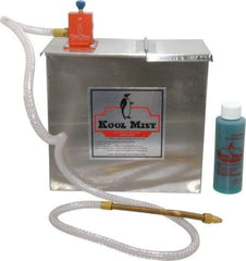 Kool Mist - 1 Outlet, 1 Gal Tank Capacity, Stainless Steel Tank Mist Coolant System - 4' Coolant Line Length, 6" Hose Length, 5/16" Nozzle Diam - Makers Industrial Supply