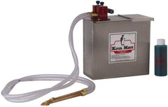 Kool Mist - 2 Outlet, 1 Gal Tank Capacity, Stainless Steel Tank Mist Coolant System - 4' Coolant Line Length, 6" Hose Length, 5/16" Nozzle Diam - Makers Industrial Supply