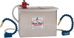 Kool Mist - 3 Outlet, 3 Gal Tank Capacity, Stainless Steel Tank Mist Coolant System - 4' Coolant Line Length, 18" Hose Length, 5/16" Nozzle Diam - Makers Industrial Supply