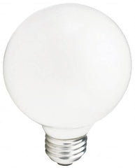 Philips - 40 Watt Incandescent Decorative Medium Screw Lamp - 2,700°K Color Temp, 415 Lumens, 120 Volts, Dimmable, G25, 2,000 hr Avg Life - Makers Industrial Supply