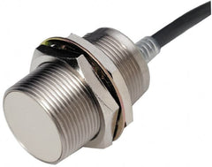 Omron - NPN, 2mm Detection, Cylinder Shielded, Inductive Proximity Sensor - 3 Wires, IP67, 12 to 24 VDC, M8x1 Thread, 8mm Wide - Makers Industrial Supply