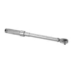 Proto - 3/8" Drive Micrometer Type Ratchet Head Torque Wrench - 16 Ft/Lb to 80 Ft/Lb Torque, 15-1/2" OAL, Ratchet Head - Makers Industrial Supply