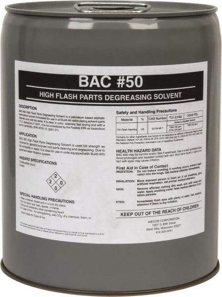 Made in USA - 5 Gal Pail Parts Washer Fluid - Solvent-Based - Makers Industrial Supply