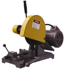 Kalamazoo - 10" Blade Diam, 5/8" Arbor Hole, Straight Chop & Cutoff Saw - 1 Phase, 3,450 RPM, 3 hp, 110/220 Volts, 1-1/2" in Solids at 90°, 2-1/2" in Pipe at 90° - Makers Industrial Supply