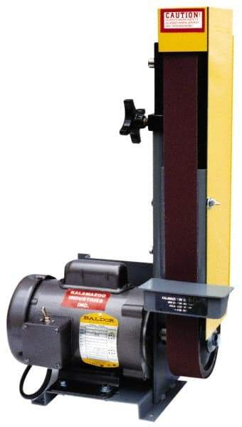 Kalamazoo - 48 Inch Long x 2 Inch Wide Horizontal and Vertical Belt Sanding Machine - 4,500 Ft./min Belt Speed, 1/2 Hp, Single Phase - Makers Industrial Supply