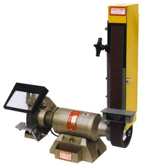 Kalamazoo - 48 Inch Long x 2 Inch Wide Belt, 7 Inch Diameter, Horizontal and Vertical Combination Sanding Machine - 3,450 Ft./min Belt Speed, 1/2 HP, Single Phase, 5/8" Arbor - Makers Industrial Supply