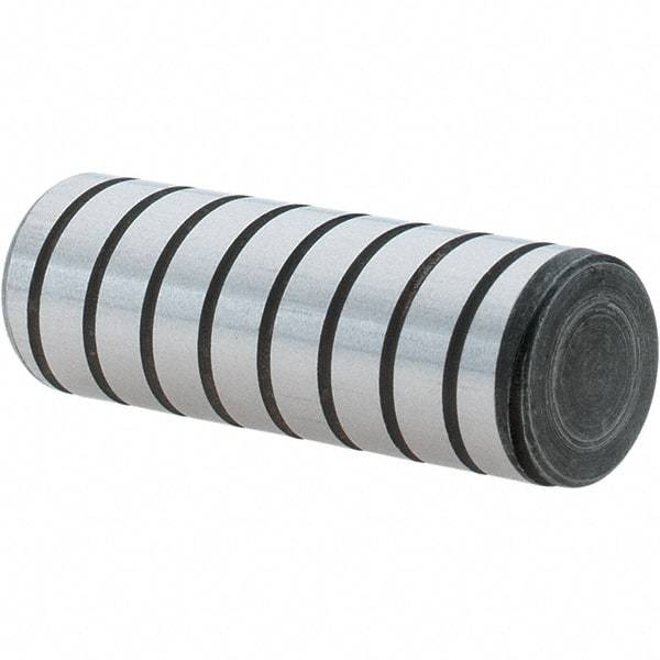 Holo-Krome - 1/2" Diam x 1-1/2" Pin Length 4000 Alloy Steel Pull Out Dowel Pin - Black Luster Finish, C 47-58 & C 60 (Surface) Hardness, 1 Beveled & 1 Threaded End - Makers Industrial Supply