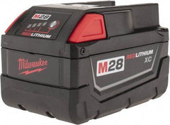 Milwaukee Tool - 28 Volt Lithium-Ion Power Tool Battery - 3 Ahr Capacity, 1 hr Charge Time, Series M28 - Makers Industrial Supply