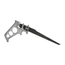 Stanley - Steel Blade Keyhole Saw - Cast Aluminum Handle, Pistol Grip, 8" OAL - Makers Industrial Supply