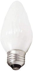 Philips - 40 Watt Incandescent Decorative Medium Screw Lamp - 2,700°K Color Temp, 300 Lumens, 120 Volts, Dimmable, F15, 2,000 hr Avg Life - Makers Industrial Supply