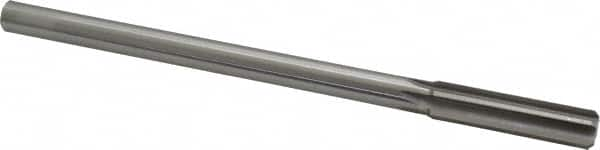 Made in USA - 0.506" High Speed Steel 6 Flute Chucking Reamer - Straight Flute, 0.4355" Straight Shank, 2" Flute Length, 8" OAL - Makers Industrial Supply