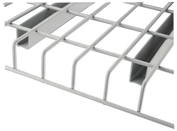 Nashville Wire - 58" Wide, 1-1/2" High, Open Shelving Welded Wire Decking - Steel, 48" Deep, Use with Pallet Racks - Makers Industrial Supply