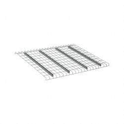 Nashville Wire - 52" Wide, 1-1/2" High, Open Shelving Welded Wire Decking - Steel, 42" Deep, Use with Pallet Racks - Makers Industrial Supply