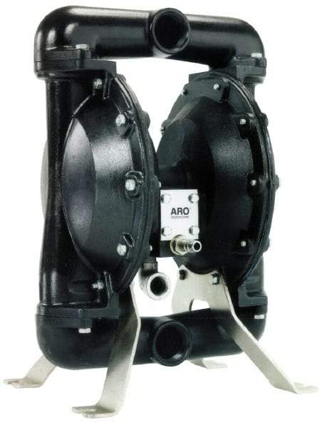 ARO/Ingersoll-Rand - 1-1/2" NPT, Metallic, Air Operated Diaphragm Pump - Nitrile Diaphragm, Aluminum Housing - Makers Industrial Supply