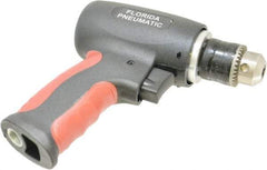 Florida Pneumatic - 3/8" Keyed Chuck - Pistol Grip Handle, 20,000 RPM, 4 CFM, 0.3333 hp, 60-90 psi - Makers Industrial Supply