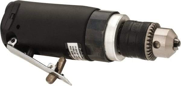 Florida Pneumatic - 3/8" Keyed Chuck - Inline Handle, 20,000 RPM, 4 CFM, 0.3333 hp, 60-90 psi - Makers Industrial Supply