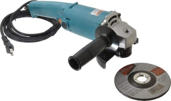 Makita - 5" Wheel Diam, 10,000 RPM, Corded Angle & Disc Grinder - 5/8-11 Spindle, 115 Volts, 9 Amps - Makers Industrial Supply