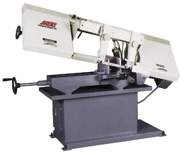 Vectrax - 9 x 14-9/16" Max Capacity, Manual Step Pulley Horizontal Bandsaw - 82, 127, 186 & 300 SFPM Blade Speed, 220 Volts, 2 hp, 3 Phase - Makers Industrial Supply