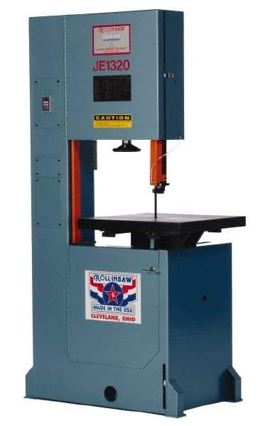 Roll-In Saw - 20 Inch Throat Capacity, Vertical Bandsaw - 70 to 500 SFPM, 2 HP, Three Phase - Makers Industrial Supply