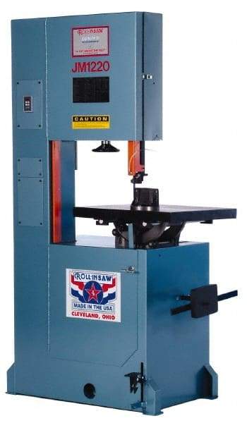 Roll-In Saw - 20 Inch Throat Capacity, Vertical Bandsaw - 70 to 500 SFPM, 2 HP, Three Phase - Makers Industrial Supply