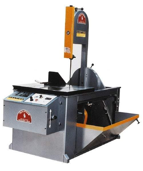 Roll-In Saw - 14 Inch Throat Capacity, Vertical Bandsaw - 70 to 400 SFPM, 2 HP, Three Phase - Makers Industrial Supply