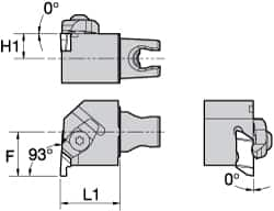 Kennametal - NG3L Insert, 30mm Head Length, 1.19mm Min Groove Width, Modular Grooving Cutting Unit Head - Right Hand Cut, System Size KM25, Series Top Notch - Makers Industrial Supply