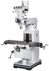 Vectrax - 10" Table Width x 54" Table Length, Variable Speed Pulley Control, 3 Phase Knee Milling Machine - R8 Spindle Taper, 5 hp - Makers Industrial Supply