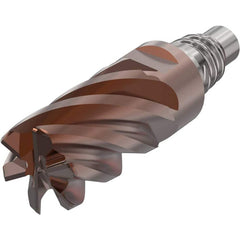 Corner Radius & Corner Chamfer End Mill Heads; Mill Diameter (mm): 16.00; Mill Diameter (Decimal Inch): 0.6299; Length of Cut (mm): 24.0000; Connection Type: E16; Overall Length (mm): 51.1000; Centercutting: Yes; Corner Radius (mm): 2.00; Minimum Helix An