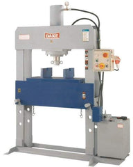 Dake - 40 Ton Hydraulic Shop Press - 19 Inch Stroke, 2 HP, 3 Phase - Makers Industrial Supply