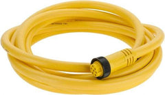 Brad Harrison - 8 Amp, Female Straight to Pigtail Cordset Sensor and Receptacle - 600 Volt, 3.66m Cable Length, IP67 Ingress Rating - Makers Industrial Supply