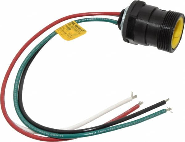 Brad Harrison - 15 Amp, Male Straight Receptacle - 600 VAC/VDC, 0.31m Cable Length, IP67 Ingress Rating - Makers Industrial Supply