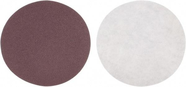 3M - 5" Diam, 100 Grit Aluminum Oxide Adhesive PSA Disc - Fine Grade, Maroon, J Weighted Backing, Flexible, Use with Random Orbital Sanders - Makers Industrial Supply