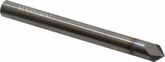 Accupro - 1/4" Diam 2 Flute Single End Solid Carbide Chamfer Mill - Makers Industrial Supply