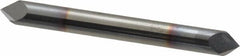 Accupro - 1/4" Diam 2 Flute Double End Solid Carbide Chamfer Mill - Makers Industrial Supply