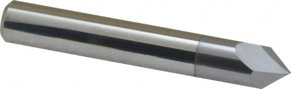 Accupro - 3/8" Diam 2 Flute Single End Solid Carbide Chamfer Mill - Makers Industrial Supply