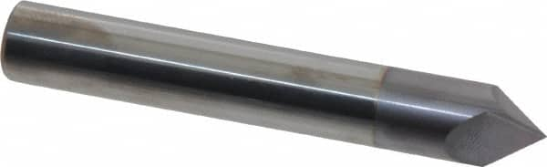 Accupro - 3/8" Diam 2 Flute Single End Solid Carbide Chamfer Mill - Makers Industrial Supply