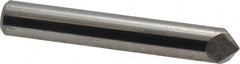 Accupro - 3/8" Diam 2 Flute Single End Solid Carbide Chamfer Mill - Makers Industrial Supply