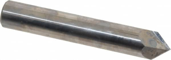 Accupro - 1/2" Diam 2 Flute Single End Solid Carbide Chamfer Mill - Makers Industrial Supply