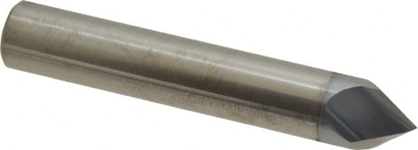 Accupro - 1/2" Diam 2 Flute Single End Solid Carbide Chamfer Mill - Makers Industrial Supply